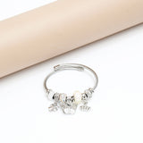 Silver Toned Charms Bracelet