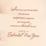 Blissful New Year Greeting Card with Envelope