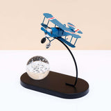 Crystal Ball Paper Weight Table Top Decor - Blue