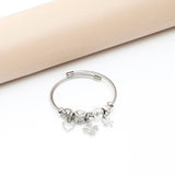 Clover Luck Charms Silver Bracelet