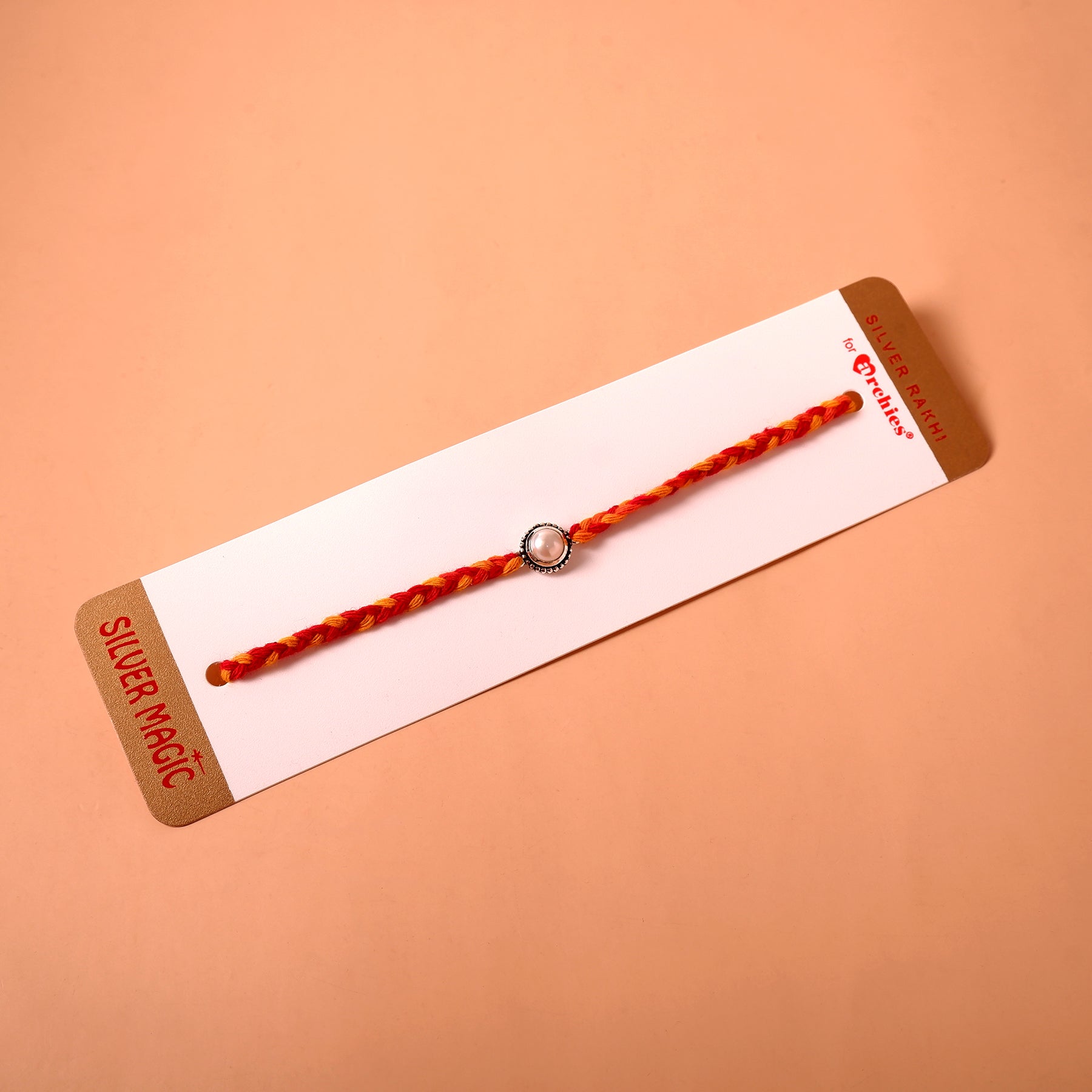 Pearl Premium Silver Rakhi