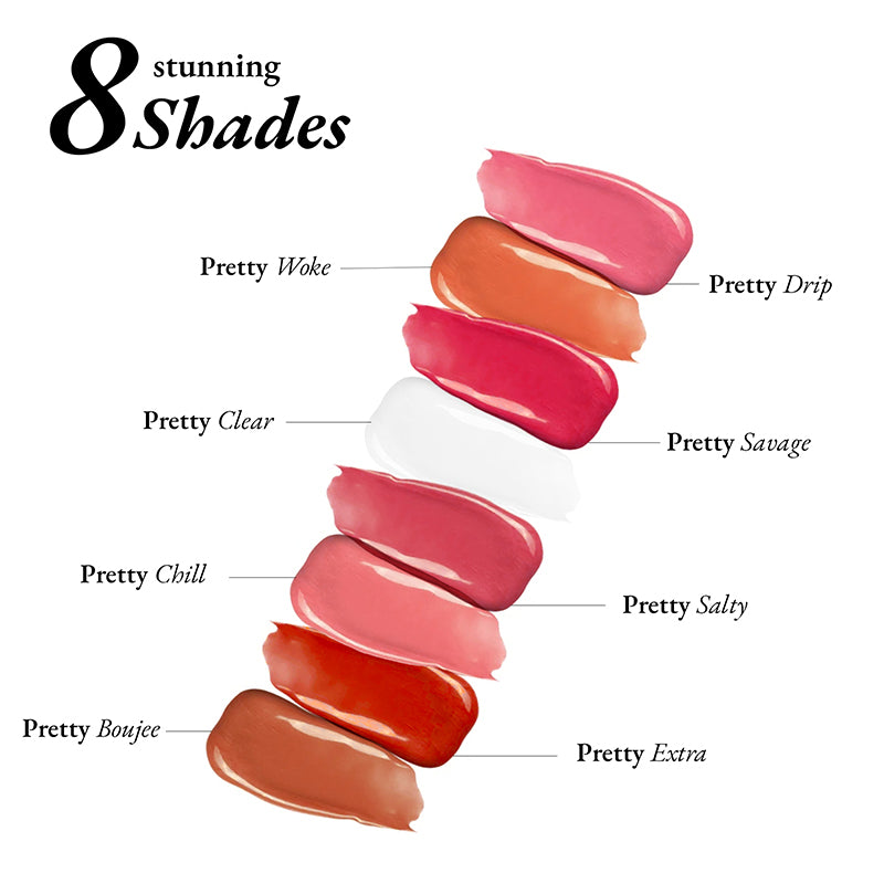 Elitty Jelly Lips- Transparent Lip Gloss for High Shine, Glossy Finish - Pretty Clear (4ml)
