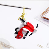 Red Two Wheeler Keychain