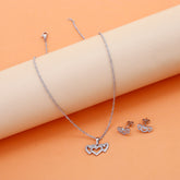 Amora Pendant with Earring Set