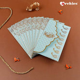 Archies Aesthetic Teal Shagun Envelopes for Occasions Pack of 10
