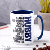 Archies Quoted Ceramic Mug - Hubby 350 ml