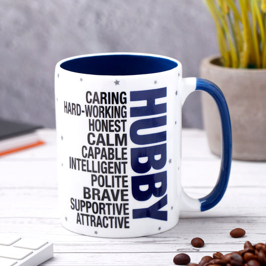 Archies Quoted Ceramic Mug - Hubby 350 ml