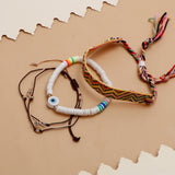 Knitted Yellow Multi Layer Bracelet Set