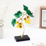 Green Crystal Flower Tree Showpiece