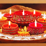 Pack Of 10 Heritage Diwali Seasons Greeting Card