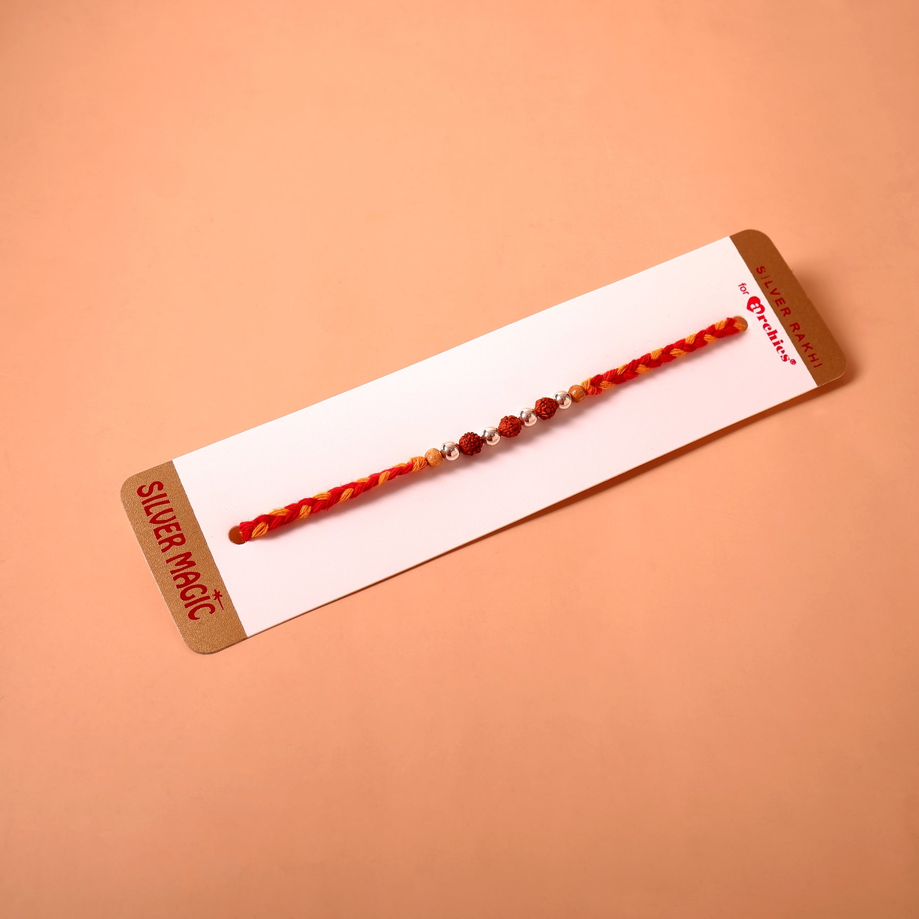 Rudraksh Premium Silver Rakhi