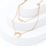 Crescent Golden Chain Pendant