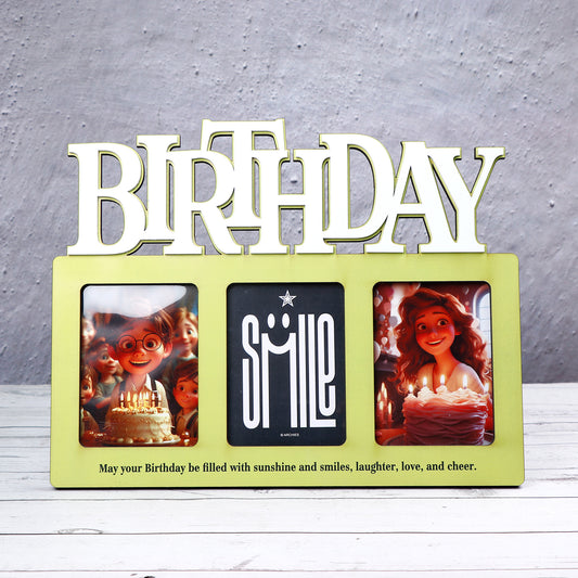 Birthday Quoted Wooden Photo Frame