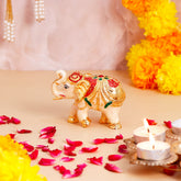 Majestic Vastu Golden Divine Elephant - Small