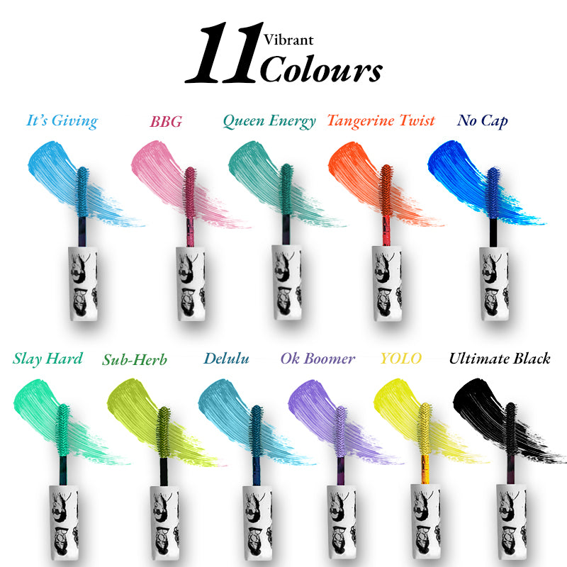 Elitty Blue Pop Colored Lush Lashes Mascara - No Cap - 5 gm