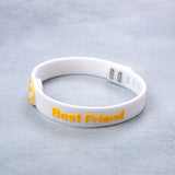 Best Friend White Friendship Band