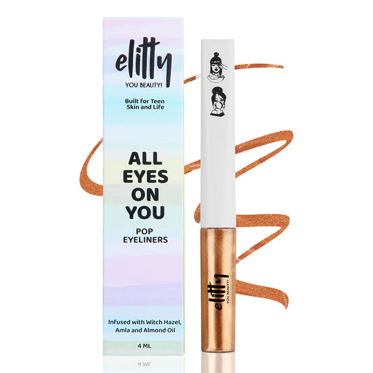 Elitty Rust Metallic Pop Coloured Eyeliner - Eternal Eclipse (4ml)