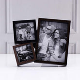 Triple Space Black Photo Frame