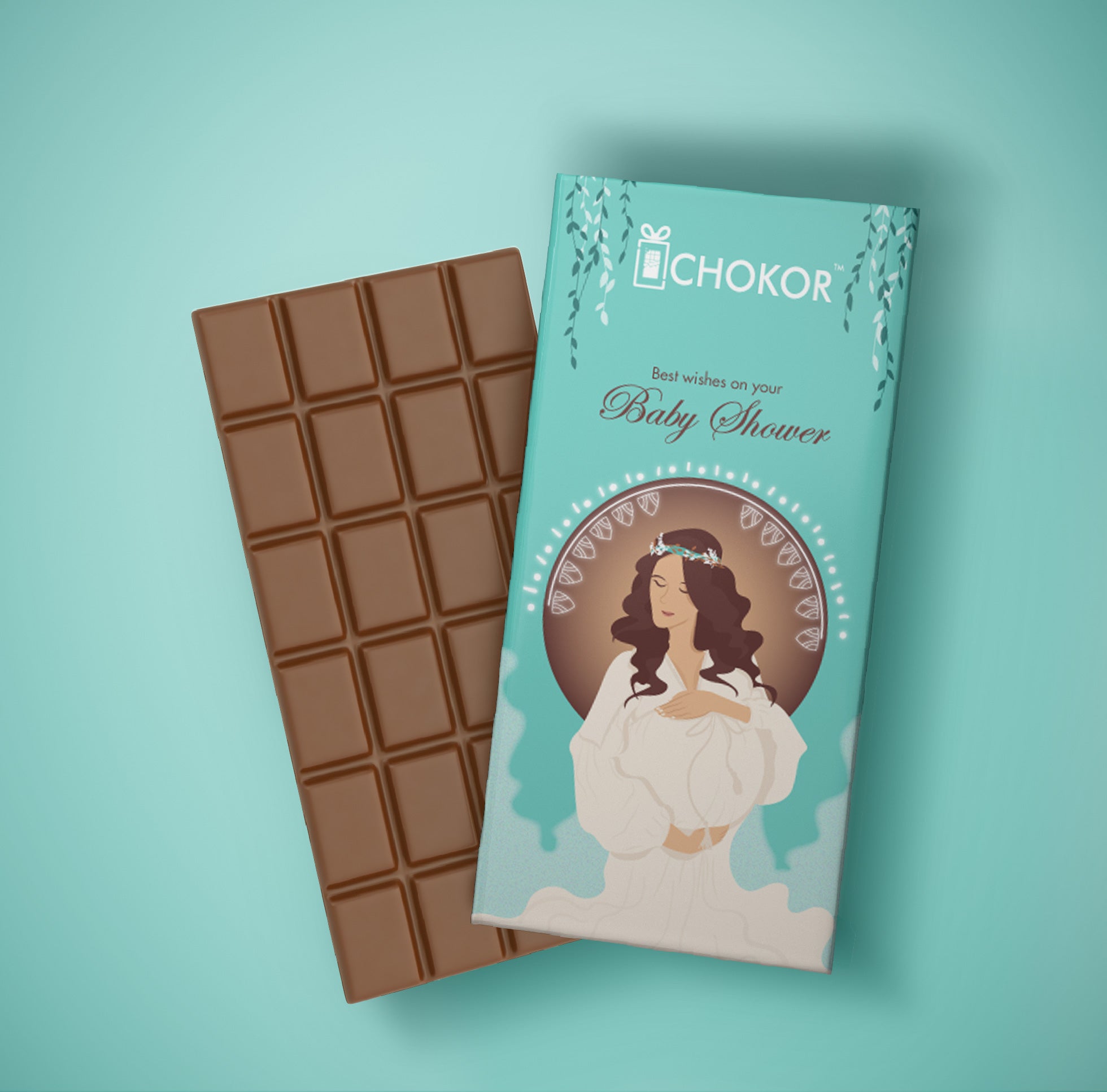 CHOKOR  Baby Shower - White Chocolate Bar