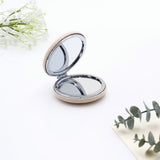 Beige Knitted Compact Mirror