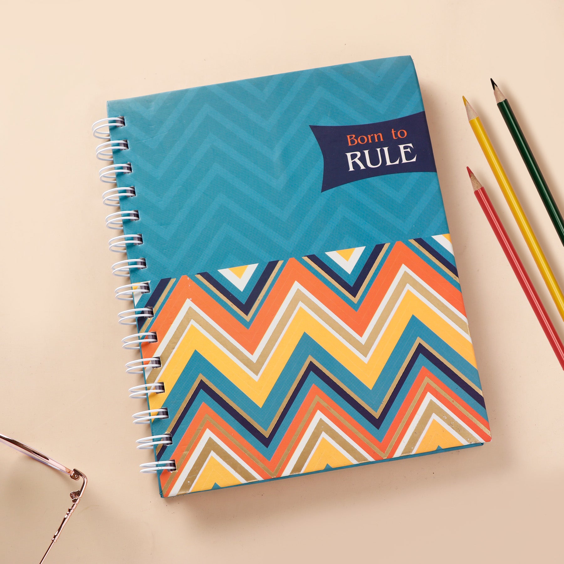 Born To Rule Quoted Spiral Notebook