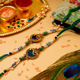 Peackock OM Premium Rakhi Rakhi Pack of 2