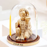 Shree Omkaar Hanuman Idol - Gold