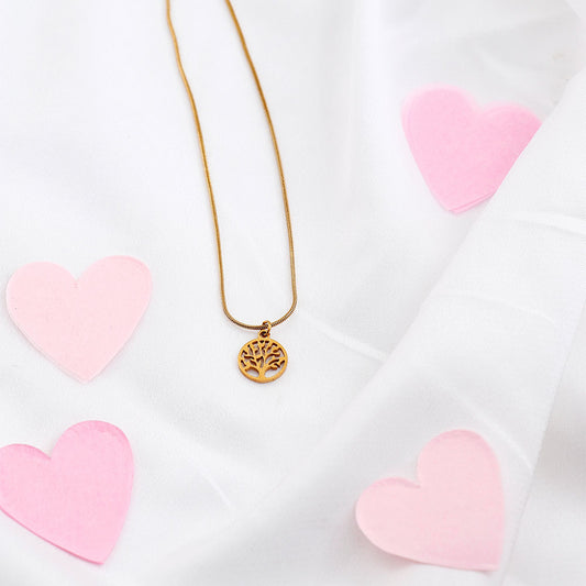 Heritage Golden Tree Chain Pendant