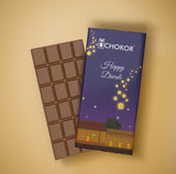 CHOKOR Happy Diwali (Lantern Design) - Milk Chocolate Bar