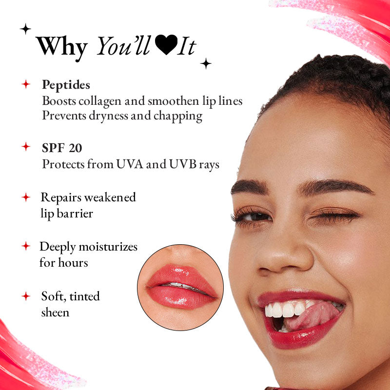 Elitty Imposter (Strawberry- Black) Lip Balm , Gentle & Safe for Everyday Use (6 GM)