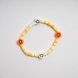 Yellow Loop Smiley Bead Friendship Bracelet