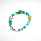 Sea Blue Loop Fruit Bead Friendship Bracelet