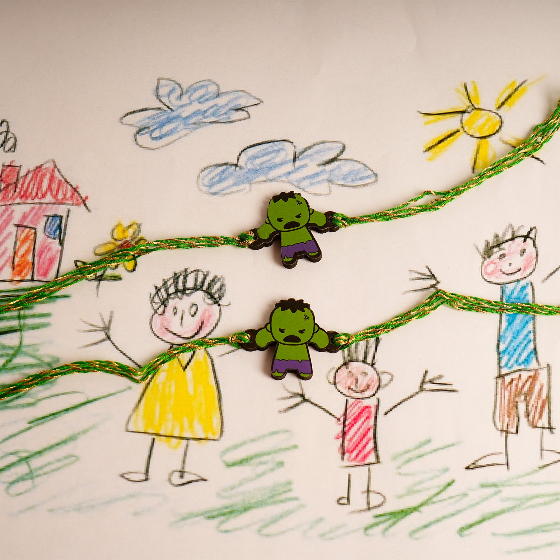 Hulk Kids Rakhi Pack of 2