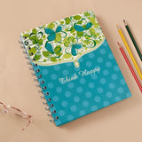 Think Happy Quoted Spiral Notebook