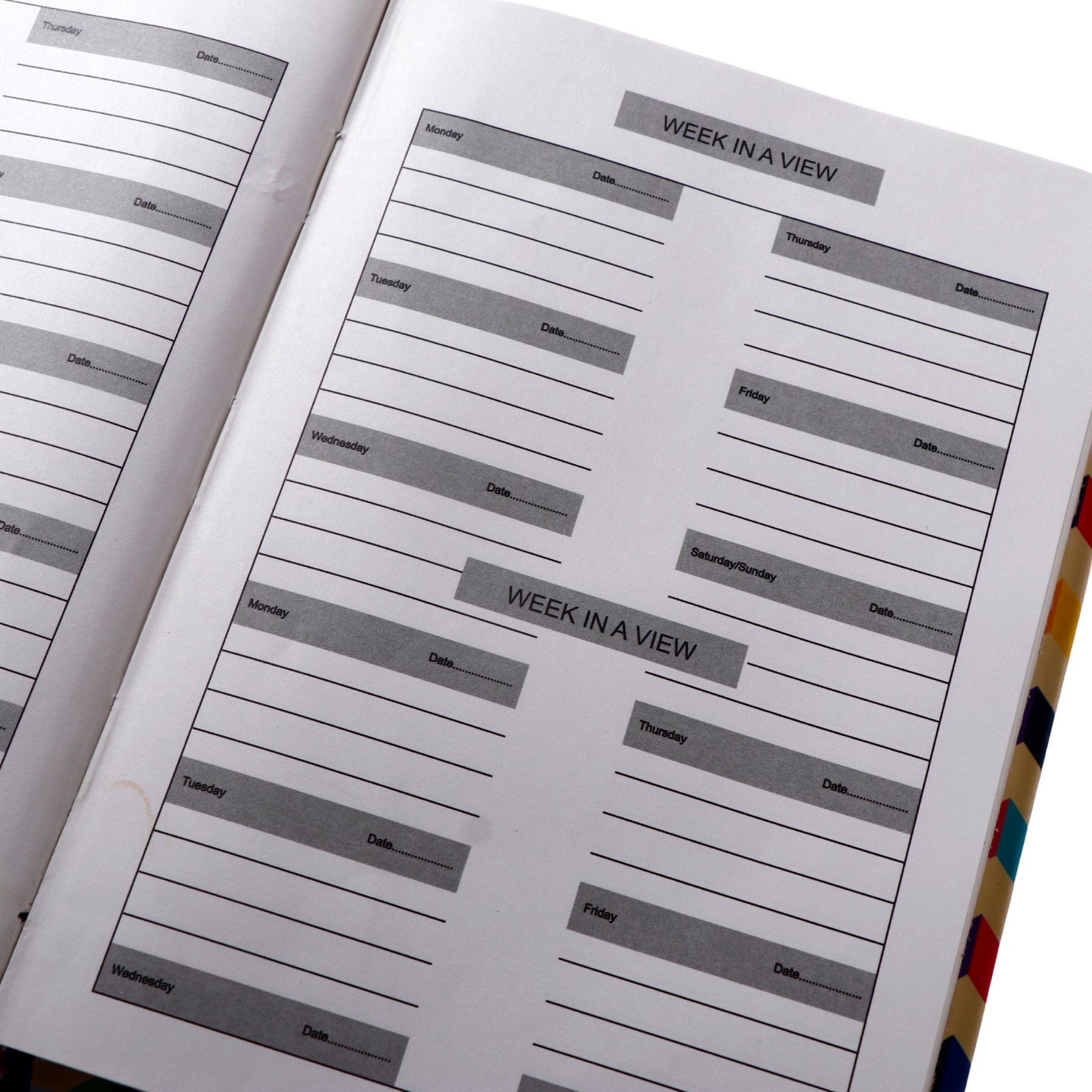 Zig Zag Printed Colourful Notebook