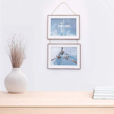 Golden Hour Dual Space Hanging Photo Frame