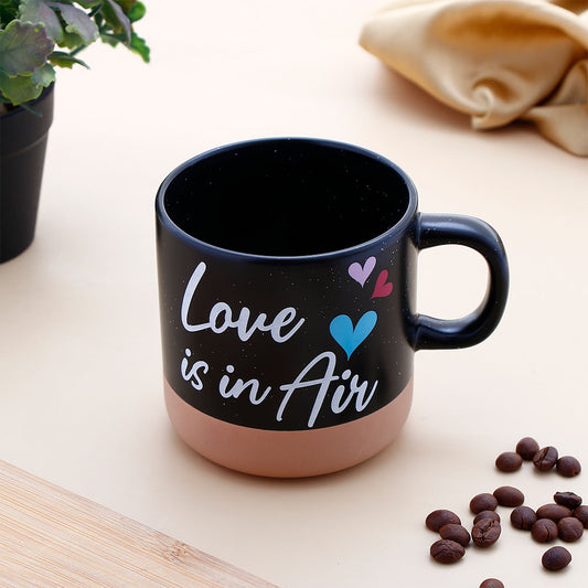 Love is In Air Quoted Cork Base Mug
