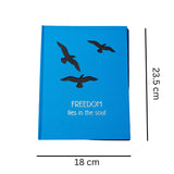 Freedom Lies In The Soul Quoted Notebook