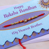 Rakhi mailer with Roli chawal and Envelope Pack of 3