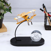 Crystal Ball Paper Weight Table Top Decor - Yellow