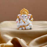 Om Ganesha Idol with Handcrafted Diya in Elegant Box