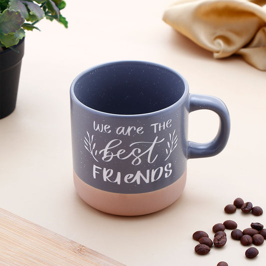 True Best Friends Quoted Cork Base Grey Mug