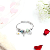 Daisy Love Charms Silver Bracelet