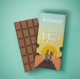 CHOKOR Being With You - Blueberry Flavoured Chocolate Bar