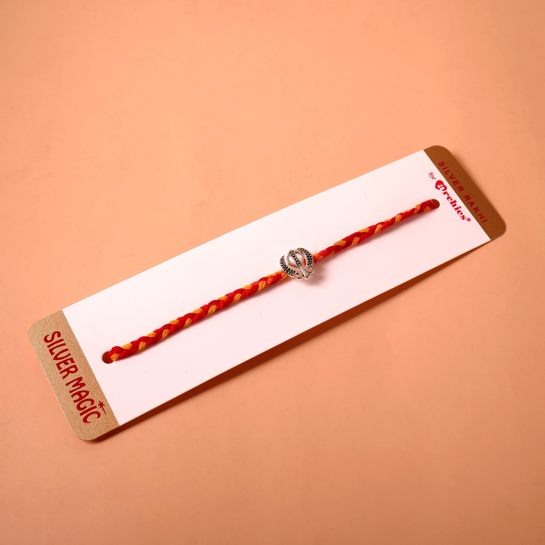 Khanda Premium Silver Rakhi