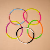 Pack of 5 Rainbow Golden Charm Bracelet