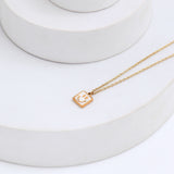Minimalistic Smile Golden Chain Pendant