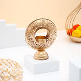Radiant Golden Diya Stand