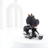 Hippo Bike Ride Keychain