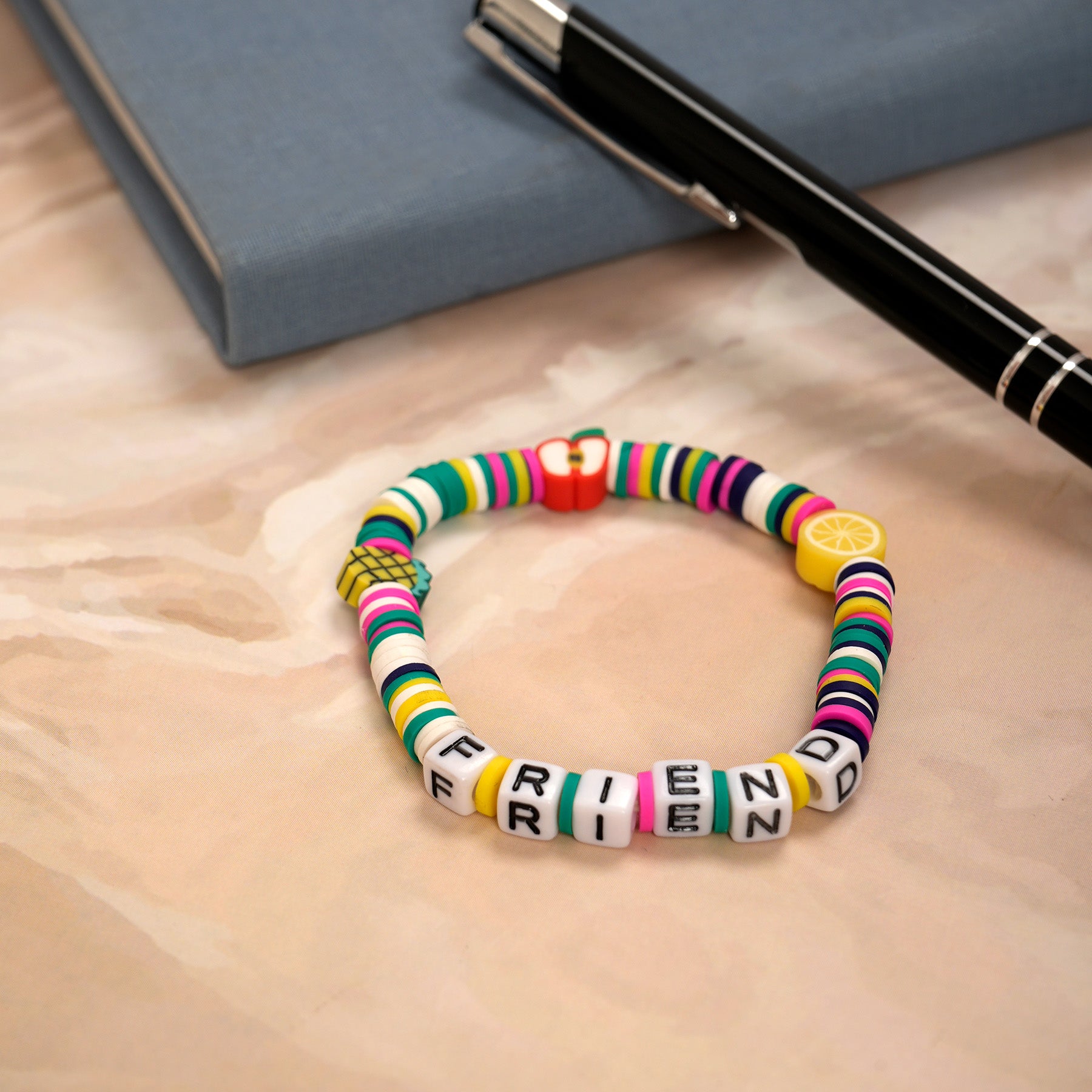 Multi Colour Loop Fruit Bead Friendship Bracelet